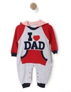 Salopeta Mauricio I Love DAD rosu 1