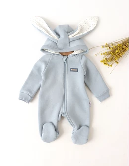 Salopeta plusata iepurasul KIKI bleu