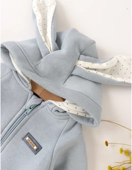 Salopeta plusata iepurasul KIKI bleu