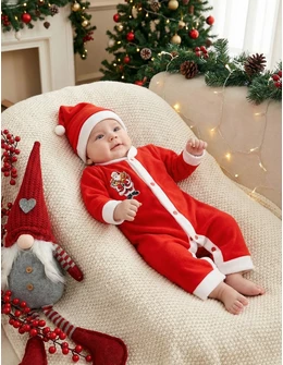 Salopeta polar Craciun + fes Honnye