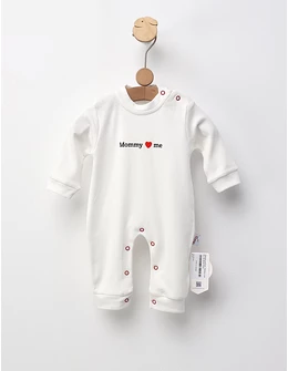 Salopeta premium, Mommy Love Me, alb