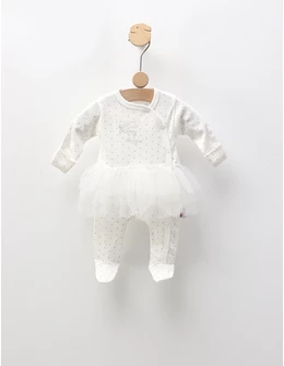 Salopeta Pretty Angel, cu argintiu