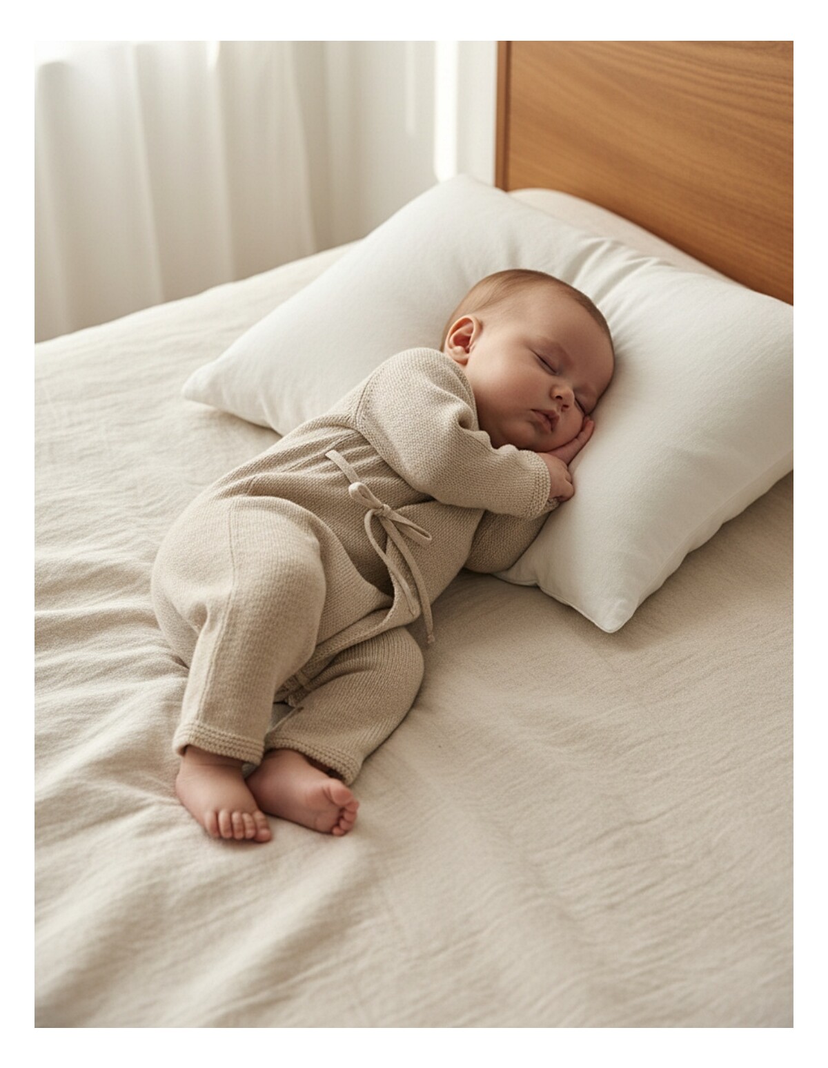 Salopeta tricotata Sabrina, model crem