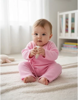 Salopeta tricotata Sabrina, model roz