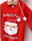 Salopeta+caciulita Baby's first Christmas rosu picture - 3