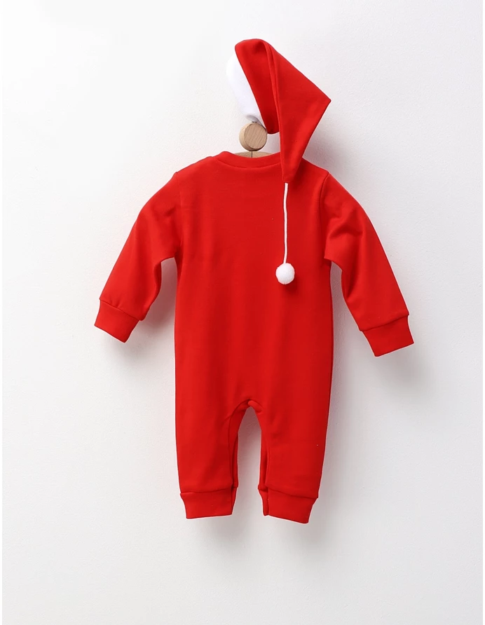 Salopeta+caciulita Baby's first Christmas rosu picture - 4