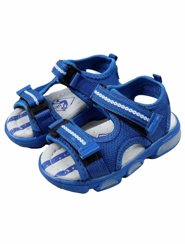 Sandale copii sport cu LED model albastru