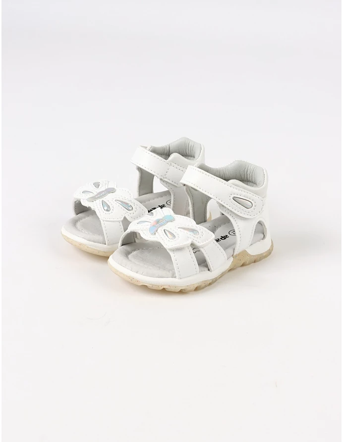 Sandale apawwa fluture little one alb picture - 2