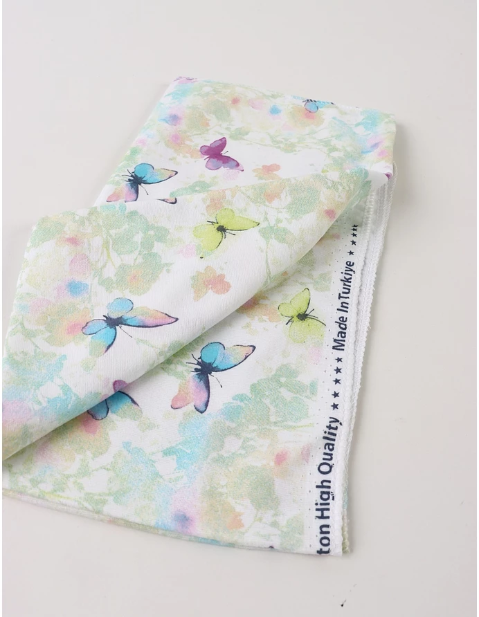 Scutec finet imprimat Amazing Butterfly, cu verde picture - 2