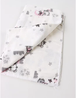 Scutec finet imprimat Indian Bear, gri-roz