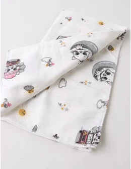 Scutec finet imprimat Night Cat, cu roz