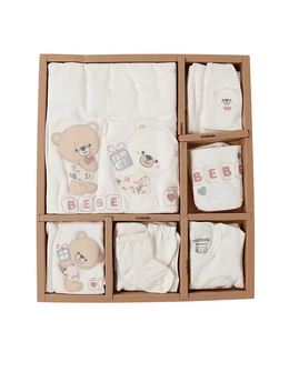 Set 10 piese, nou nascut, Fratii Ursuleti, alb