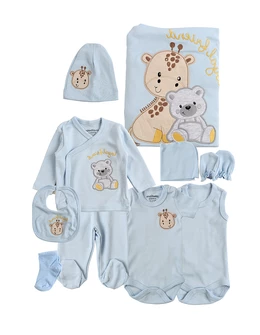 Set 10 piese, nou nascut, Loyal Friends, albastru