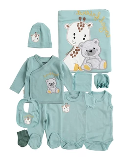 Set 10 piese, nou nascut, Loyal Friends, verde