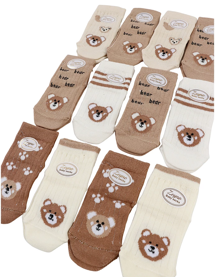 Set 12 pereschi sosete multicolor bear picture - 4