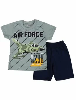 Set 2 piese AIR FORCE verde 98 (24-36 luni)