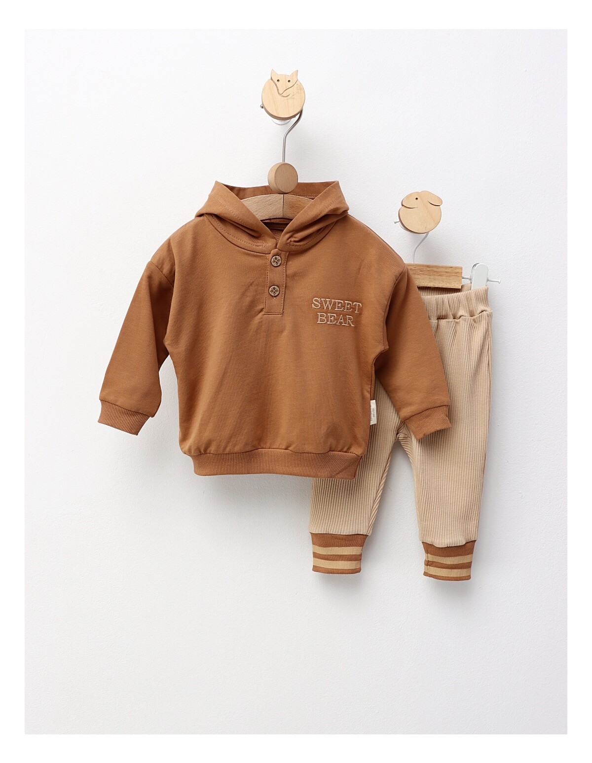 Set 2 piese, Sweet Bear, cu maro