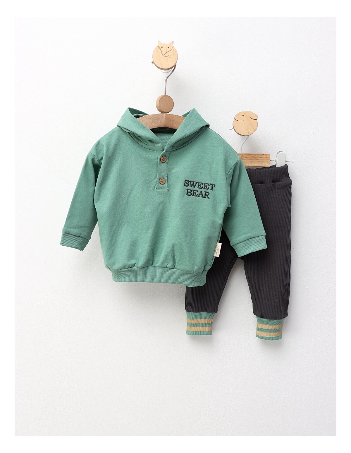 Set 2 piese, Sweet Bear, cu verde