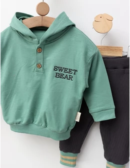 Set 2 piese, Sweet Bear, cu verde