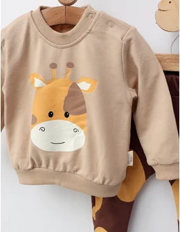 Set 2 piese, Vacuta Zuzy, cu bej