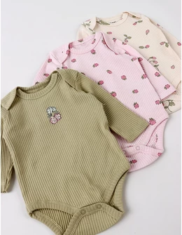 Set 3 body, Capsunele, multicolor