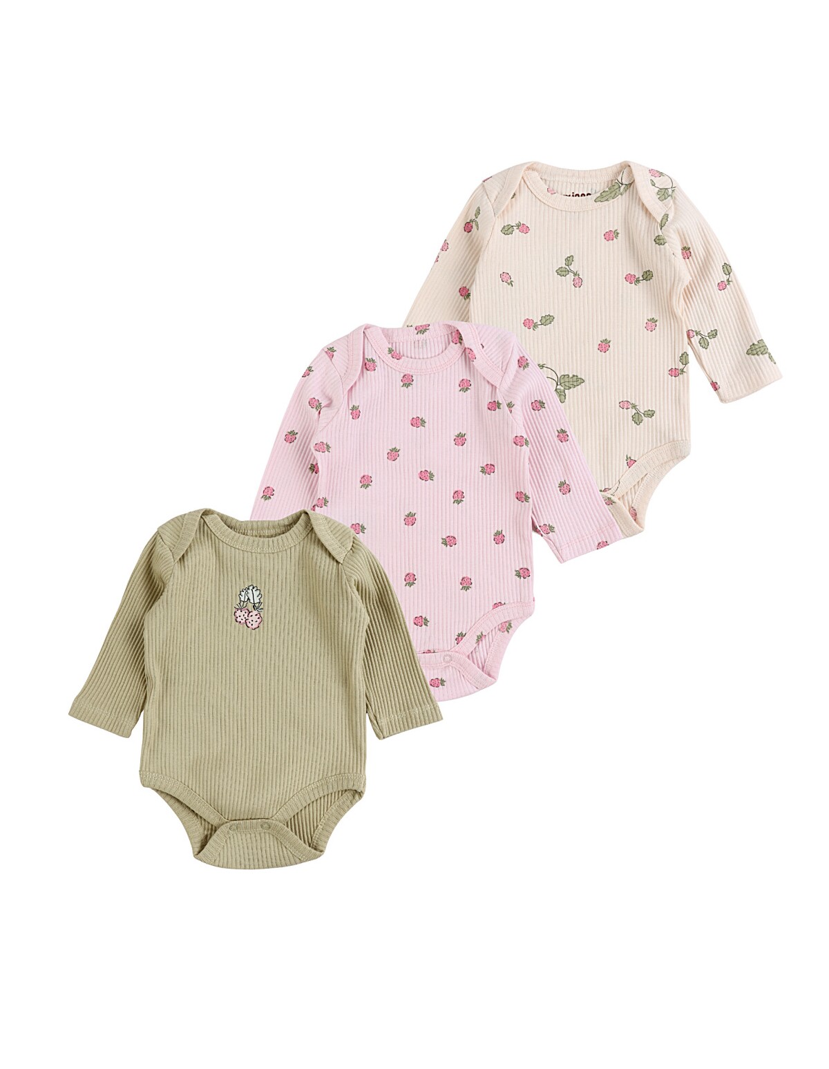 Set 3 body, Capsunele, multicolor