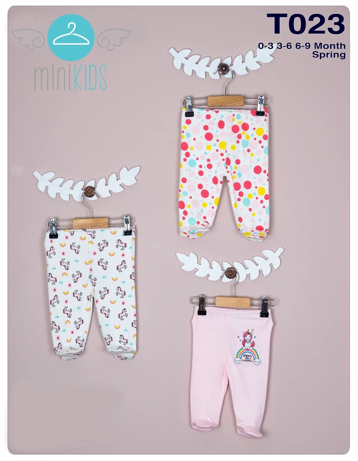 Set 3 pantalonasi unicorn