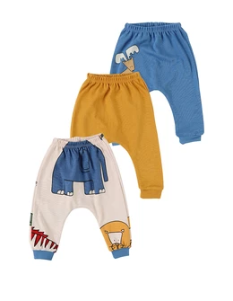 Set 3 pantaloni, All Animals in Wild, multicolor