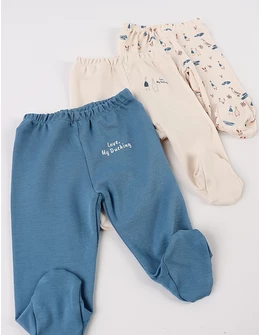 Set 3 pantaloni, Love My Ducking, multicolor