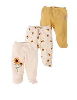 Set 3 pantaloni, Sun Flower, multicolor