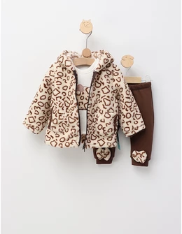 Set 3 piese Kitty maro 74 (6-9 luni)