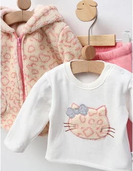 Set 3 piese Kitty roz