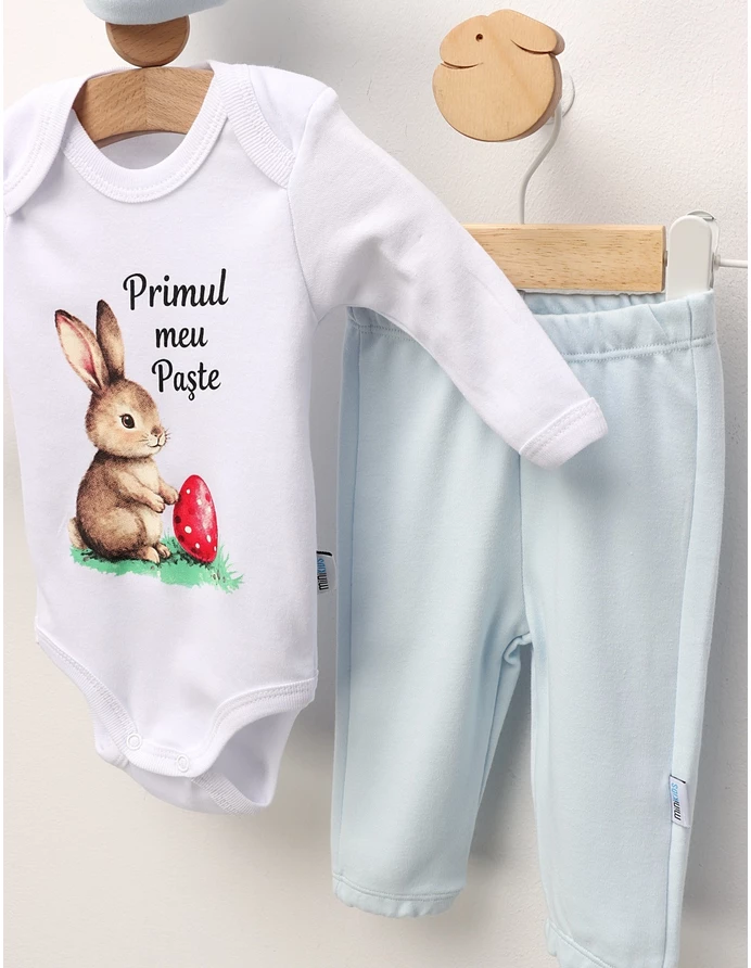 Set 3 piese Minikids, Primul Meu Paste, blue picture - 3