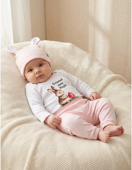 Set 3 piese Minikids, Primul Meu Paste, roz