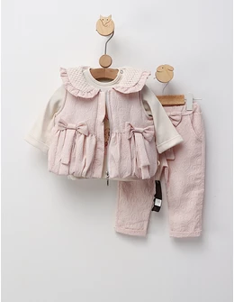 Set 3 piese PREMIUM, Beautiful Princess, roz