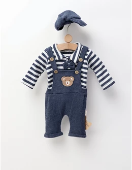 Set 3 piese Ted Bear, albastru