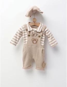 Set 3 piese Ted Bear, bej
