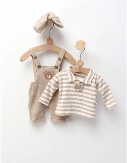Set 3 piese Ted Bear, bej