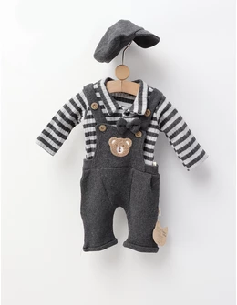 Set 3 piese Ted Bear, gri