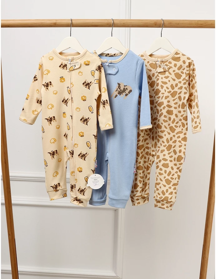 Set 3 salopete premium, Cool Cows, multicolor picture - 3