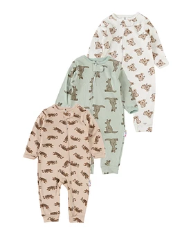 Set 3 salopete premium, Koala-Kangoroo, multicolor