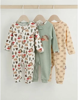 Set 3 salopete premium, Mushroom, multicolor
