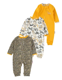 Set 3 salopete premium, Savana, multicolor