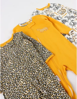 Set 3 salopete premium, Savana, multicolor