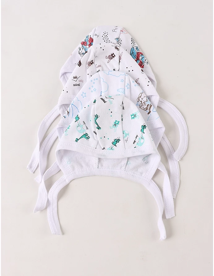 Set 4 caciulite imprimate baietei picture - 3