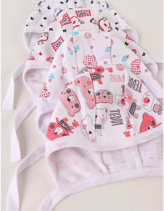 Set 4 caciulite imprimate fetite picture - 3