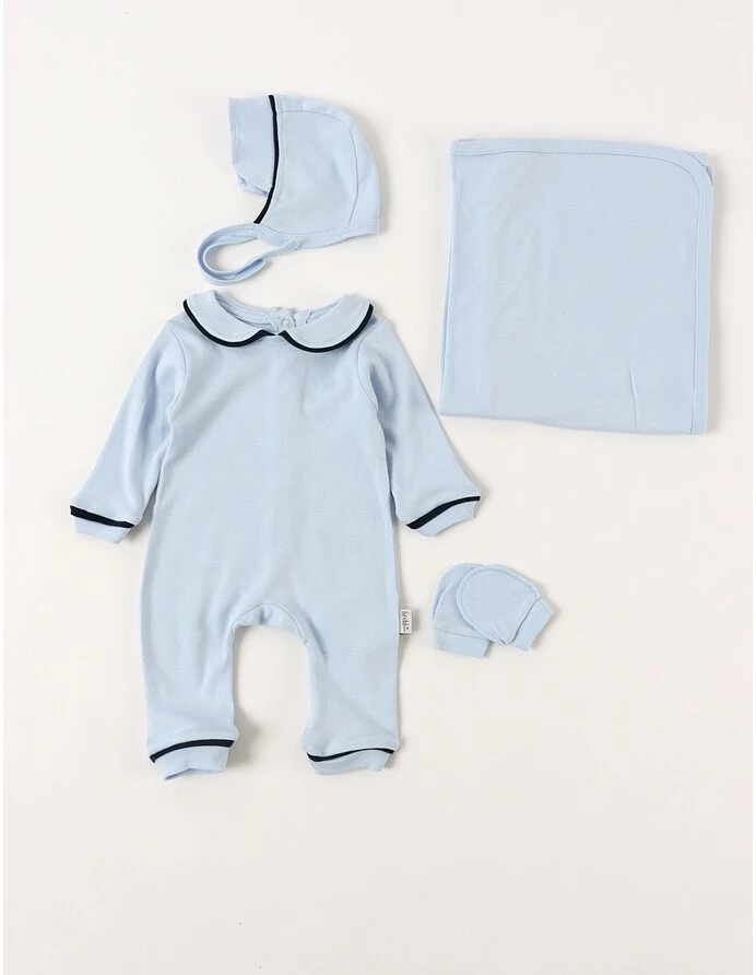 Set 4 piese bebe Kriss, model albastru deschis picture - 3