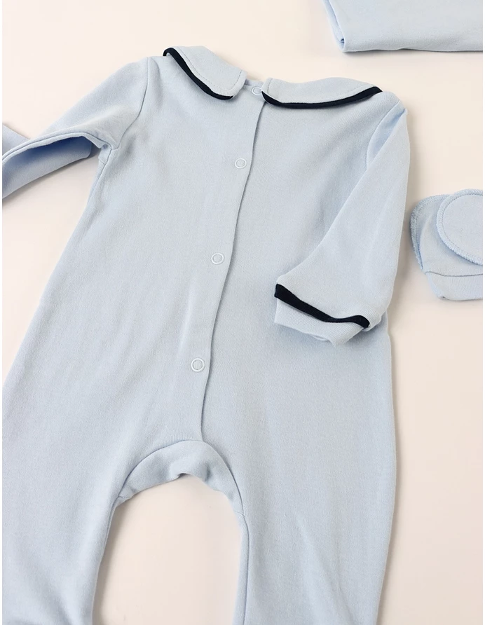 Set 4 piese bebe Kriss, model albastru deschis picture - 6