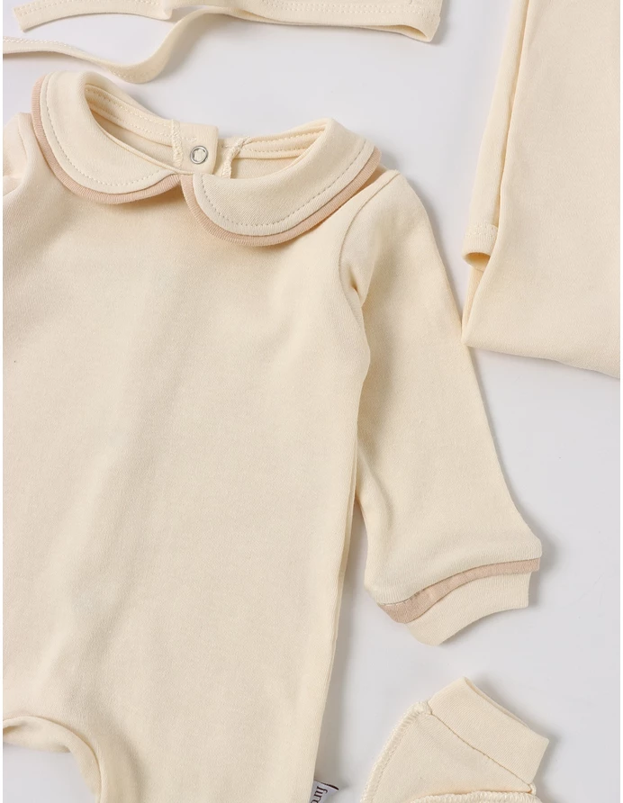 Set 4 piese bebe Kriss, model crem deschis picture - 3