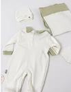 Set 4 piese bebe Laures, model alb-verde picture - 6
